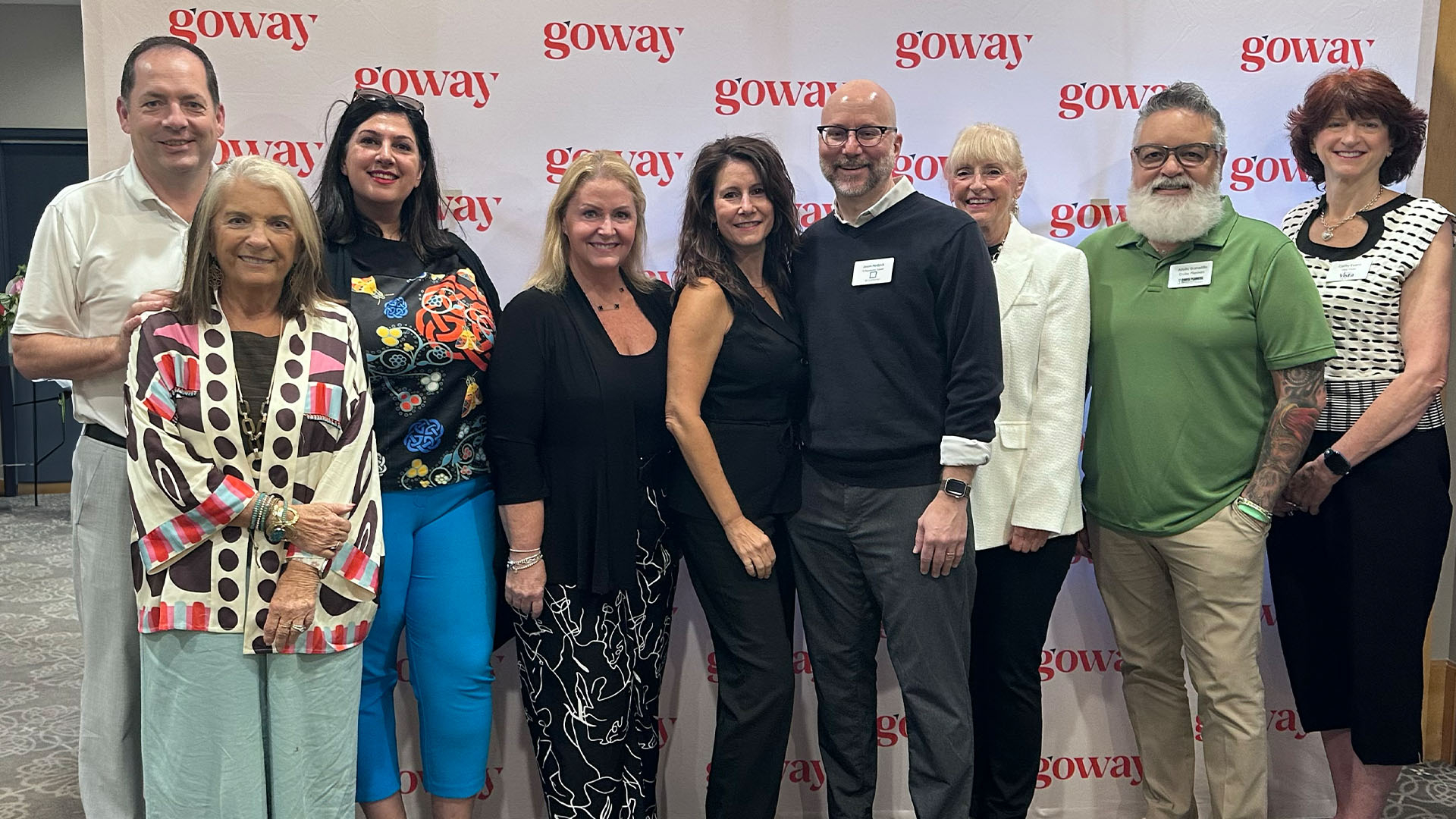 Goway’s Travel Advisory Board. From left, Terry Vander Linden, Peg Mellen, Leila Lavaee, Sandra Wesson, Suzanne Pitt, Jason Hedrick, Sherry Riggs, Adolfo Granadillo, and Cathy Evans. Photo: Goway